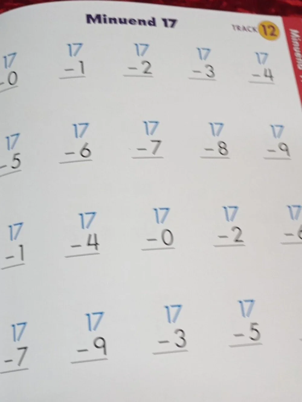 Subtraction Practice Book for Kids with Colorful Blue and Yellow Toucan Design